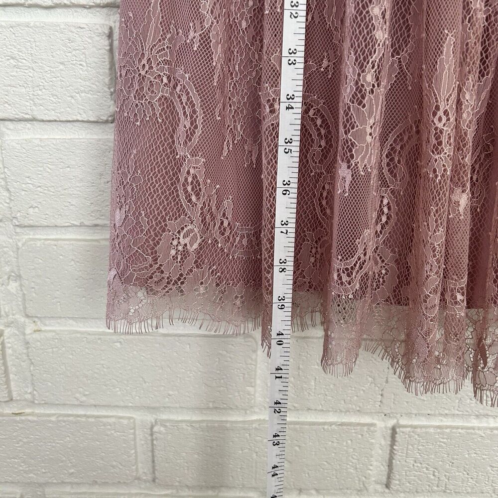 Anthropologie Dress by Hitherto Blush Lace Womens Size 8 - Picture 6 of 11